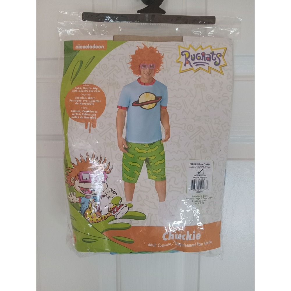 Men's Nickelodeon Rugrats Chuckie Costume, Medium. for Themed Parties and Hal...